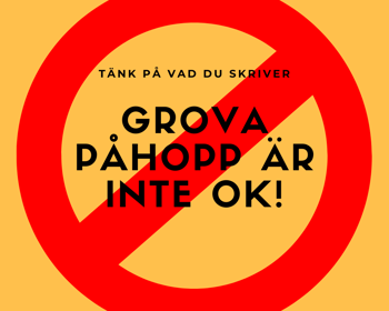 Grova Påhopp Är Inte Ok!