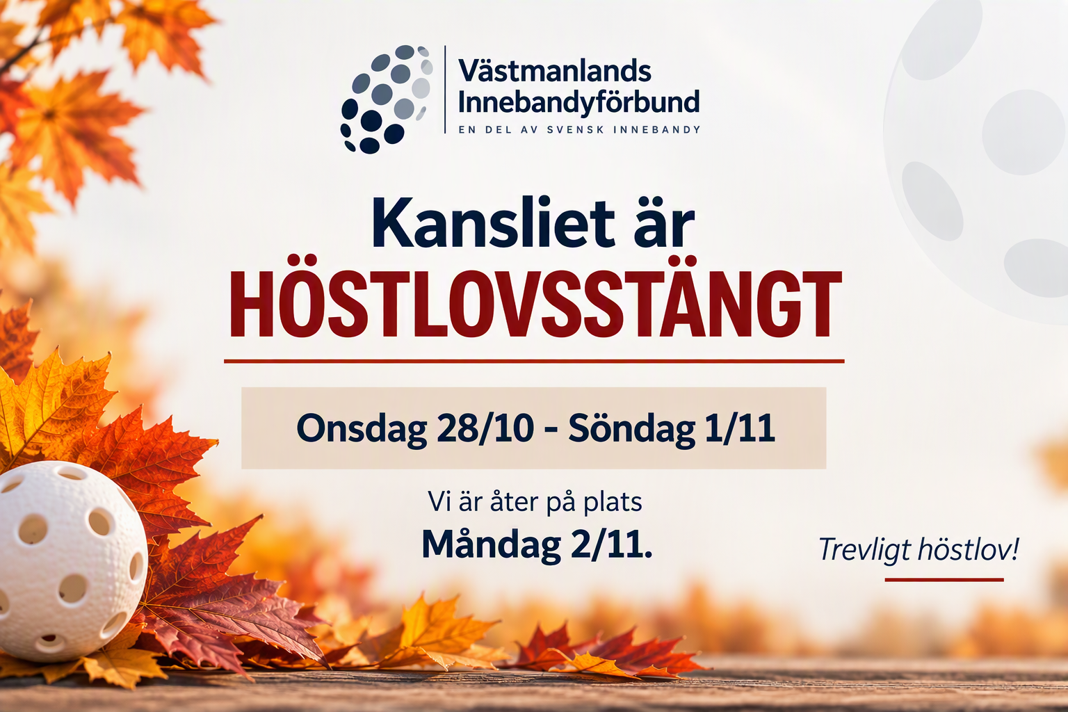 Höstlov Liggande