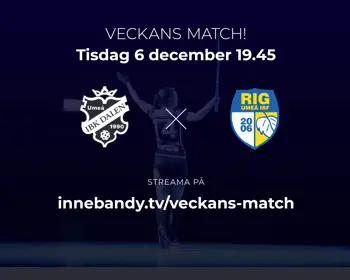Webb 6Dec Veckansmatch