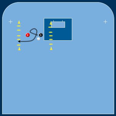 Grön Blå Vändningar Vägg Till Vägg