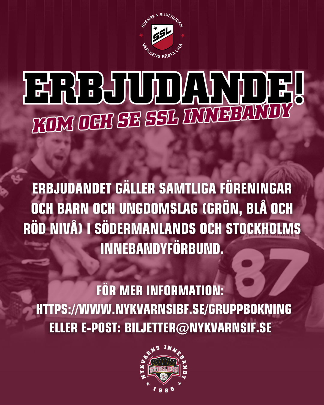 ERBJUDANDE GRUPPBOKNING Instagram