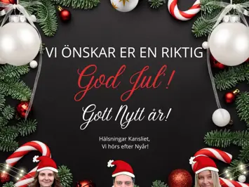 VI ÖNSKAR ER EN RIKTIG God Jul