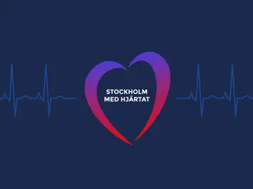 Stockholm med Hjärtat dator