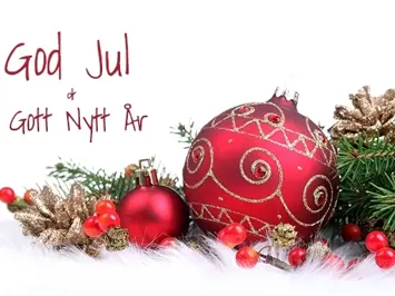 God jul & Gott nytt år - julkulor