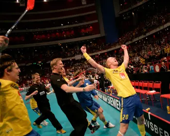 Magnus Svensson jublar efter VM-guld
