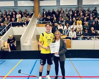 Överlämnande av diplom spelare