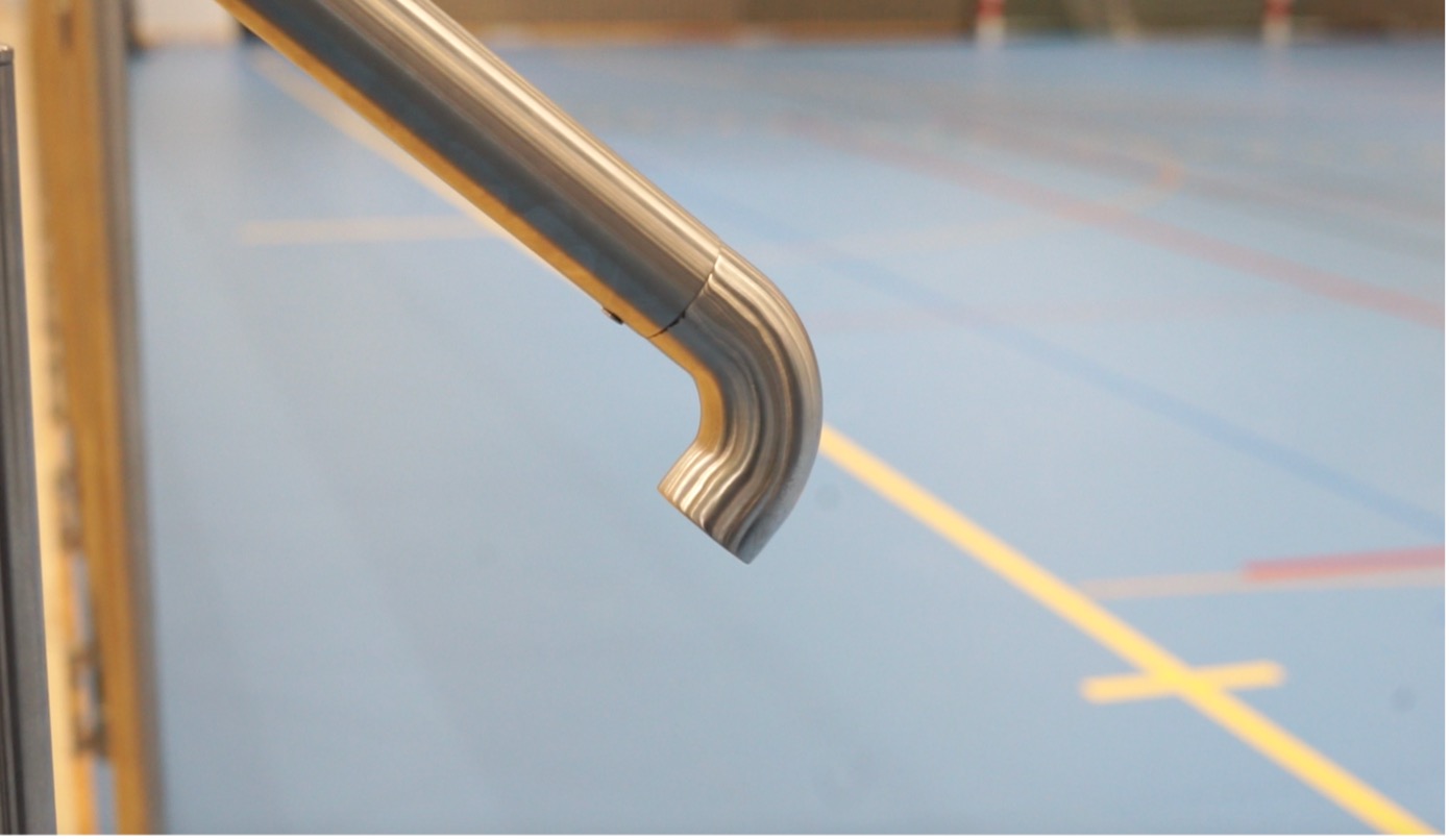 Räcke med böjt ändslut - 